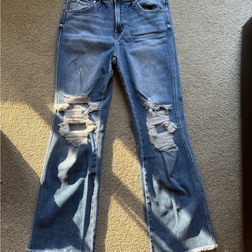 Risen brand Blue flare Jeans for Women size 7/28 like brand new- Your gain